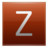 Letter Z orange Icon